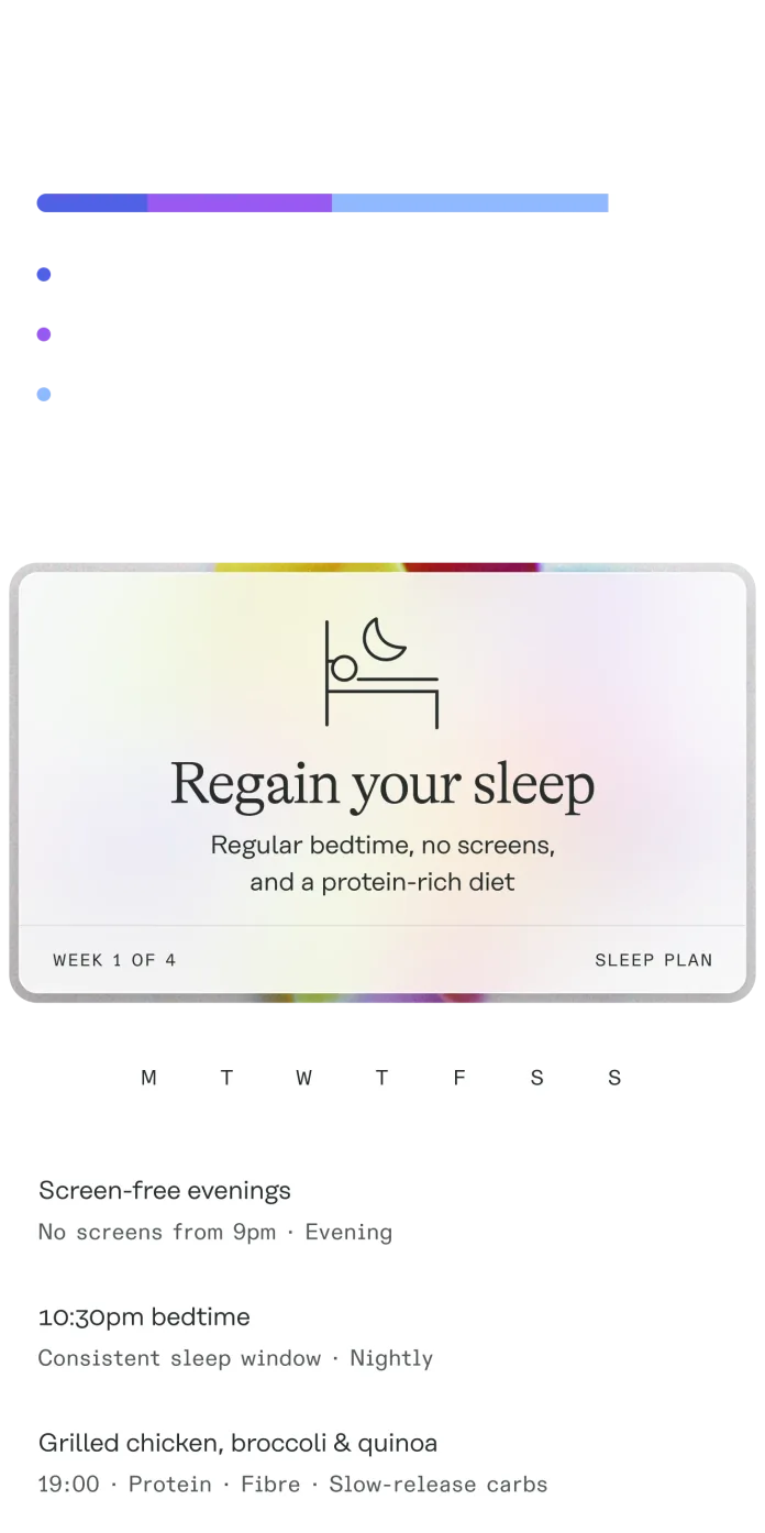Sleep better. Recover faster. Handle more.