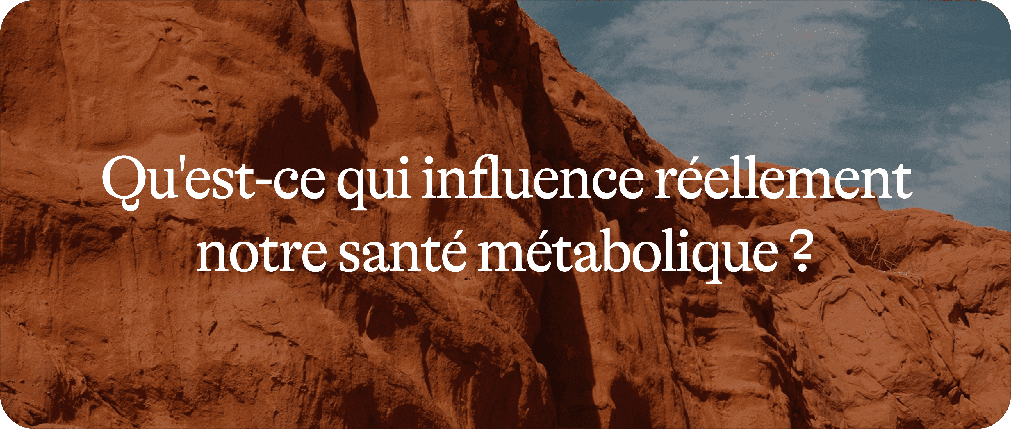 Santé métabolique 2/2 : les facteurs qui fragilisent votre métabolisme