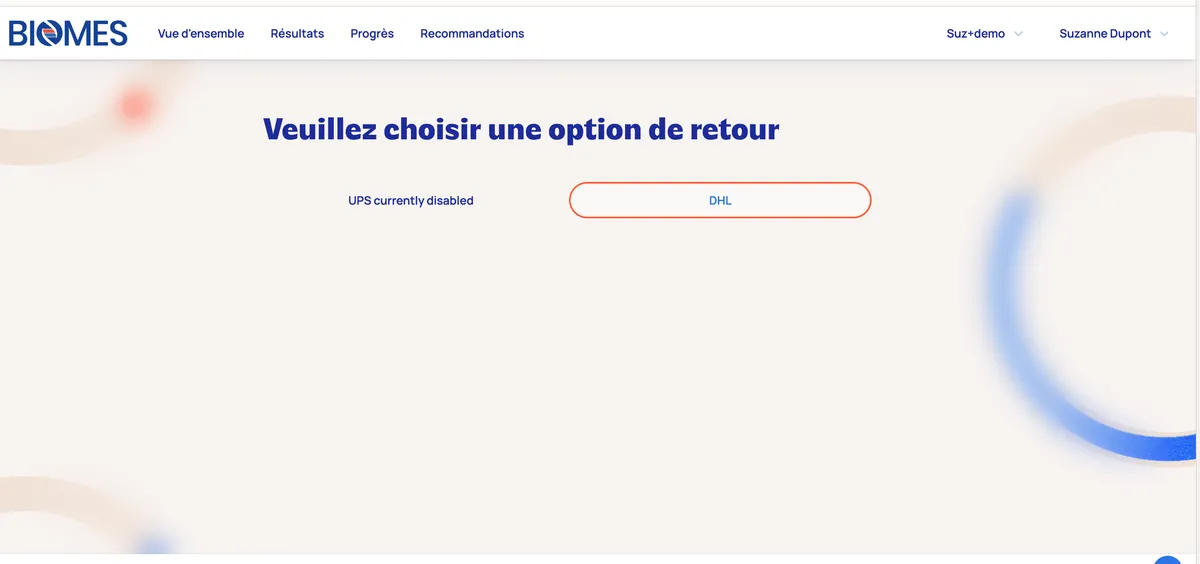 Téléchargement de l'étiquette d'expédition