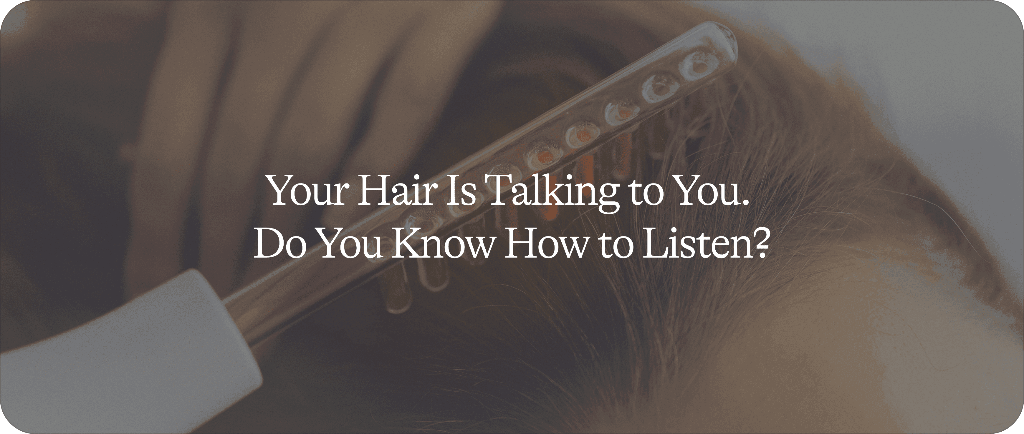 Hair loss 1/2: what your body is trying to tell you
