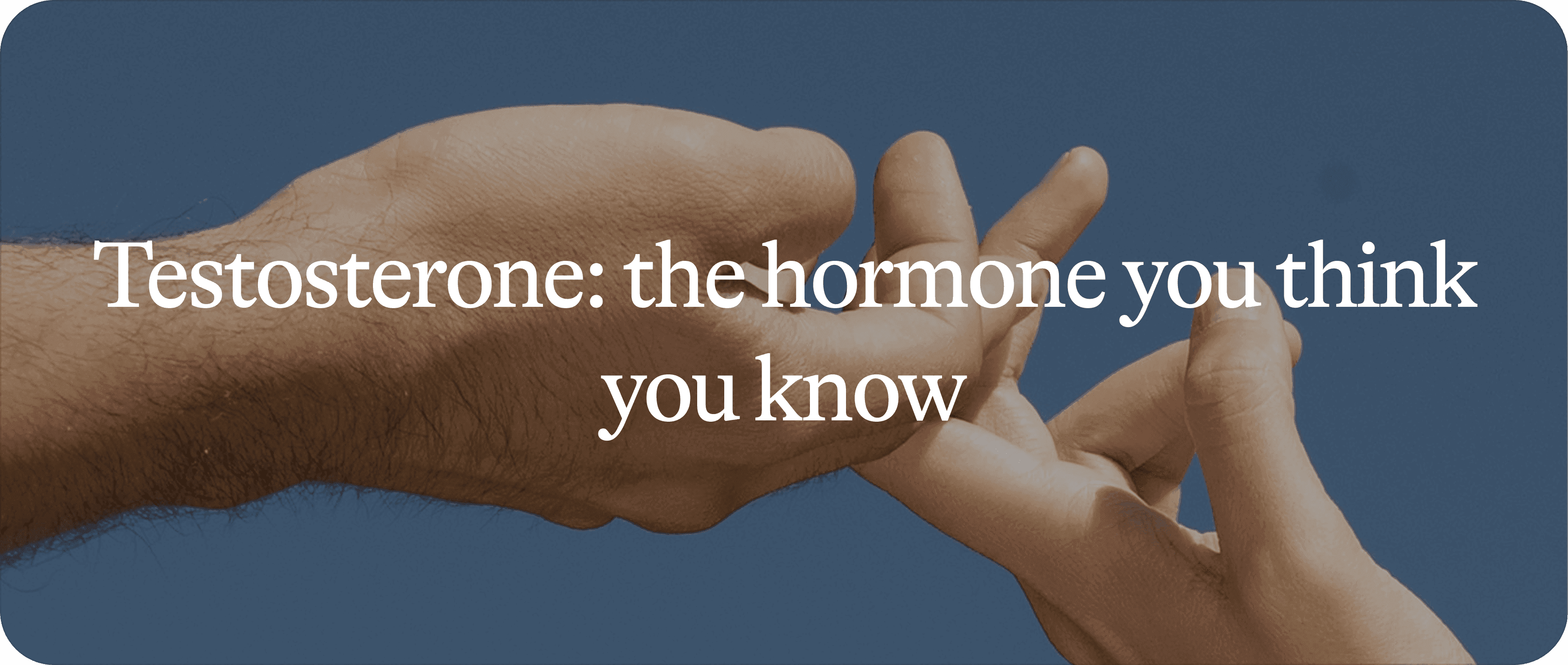 Testosterone 1/2: The Hormone You Think You Know