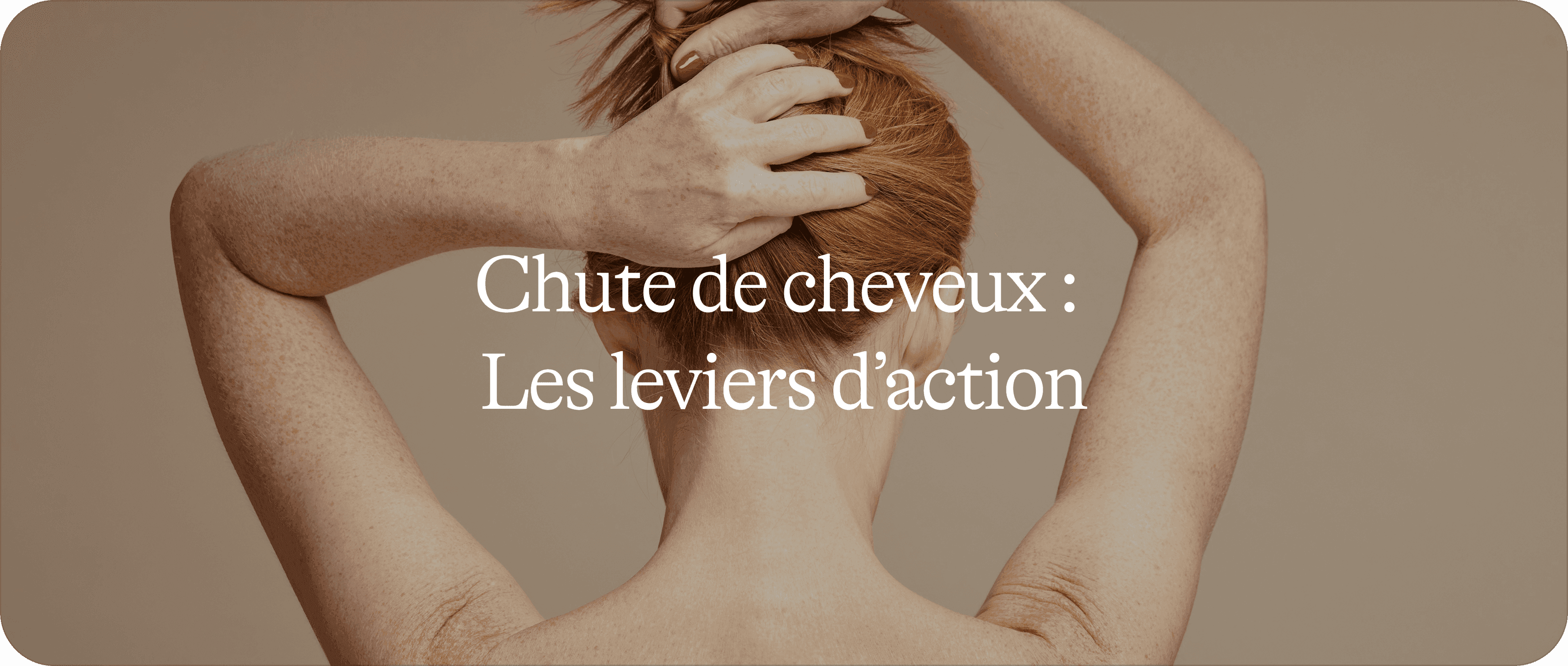 Chute de cheveux 2/2 : les leviers d'action